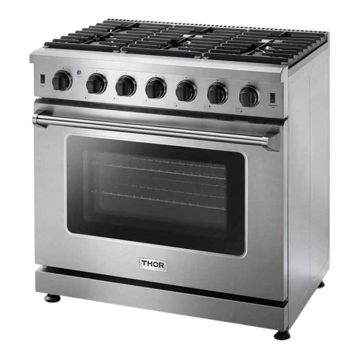 Thor Kitchen 36-Inch Stainless Steel Liquid Propane Gas Range