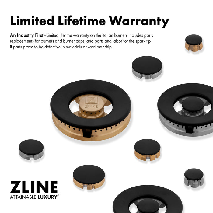 ZLINE 48" Paramount Double Oven Gas Range with 8 Burner Cooktop in Stainless Steel