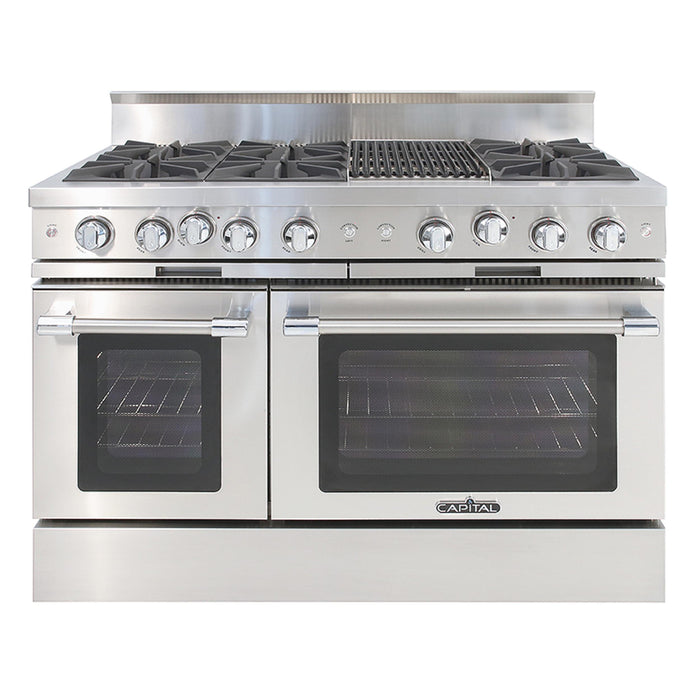 Capital Precision Series 48-Inch 5-25K BTU 6 Burner Double Door Classic Chef Range