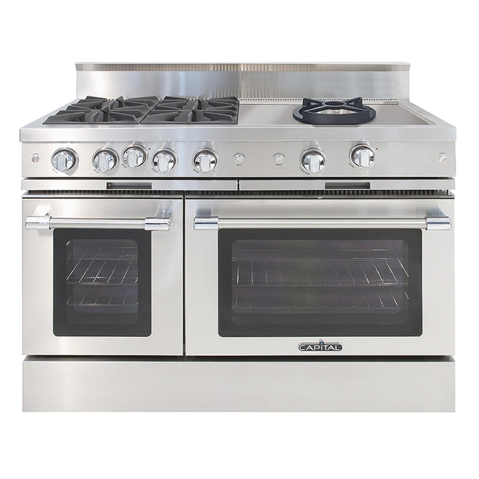Capital Precision Series 48-Inch 3-25K BTU 4 Burner Double Door Classic Chef Range