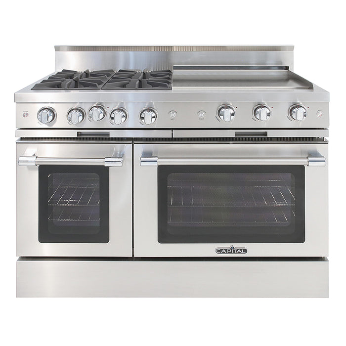 Capital Precision Series 48-Inch 3-25K BTU 4 Burner Double Door Classic Chef Range