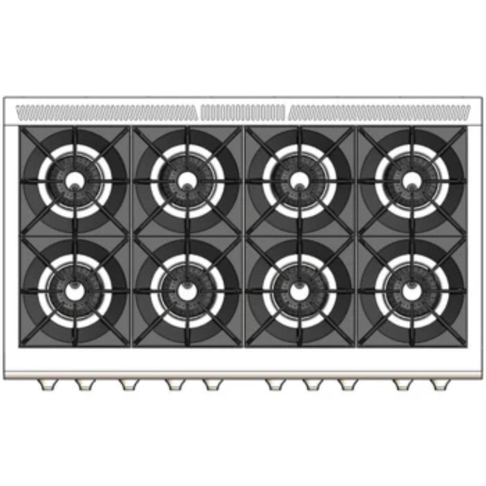 Capital Precision Series 48-Inch 7-25K BTU 8 Burners Double Door Classic Chef Range