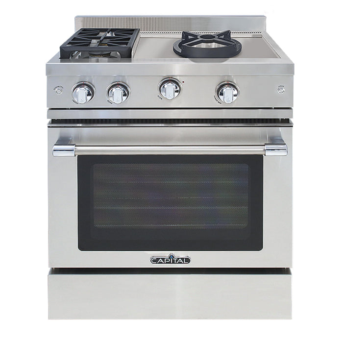 Capital Chef's Collection 30-Inch All Gas Classic Chef Range with Wok Burner