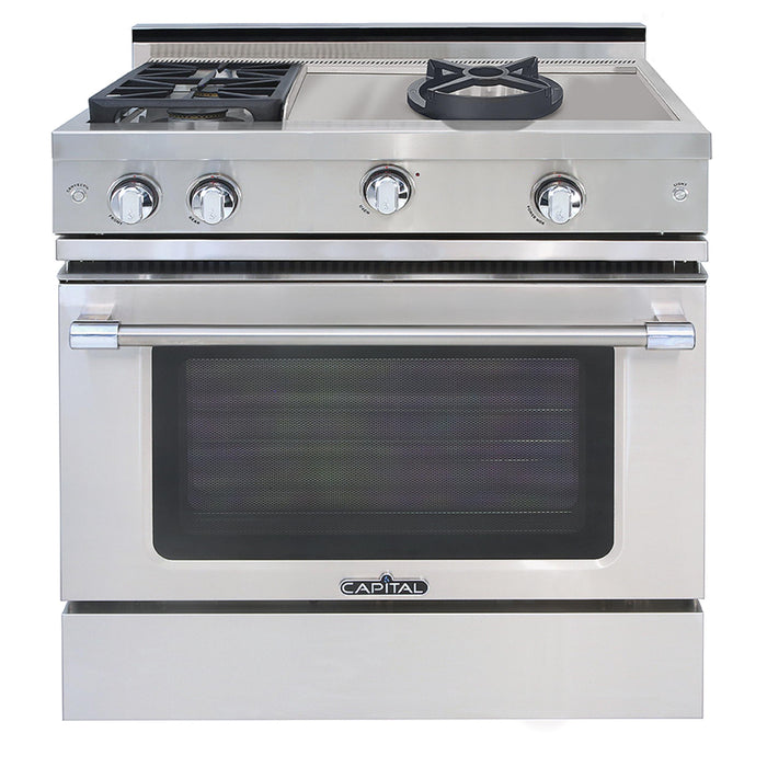 Capital Chef's Collection 36-Inch All Gas Classic Chef Range with Wok Burner