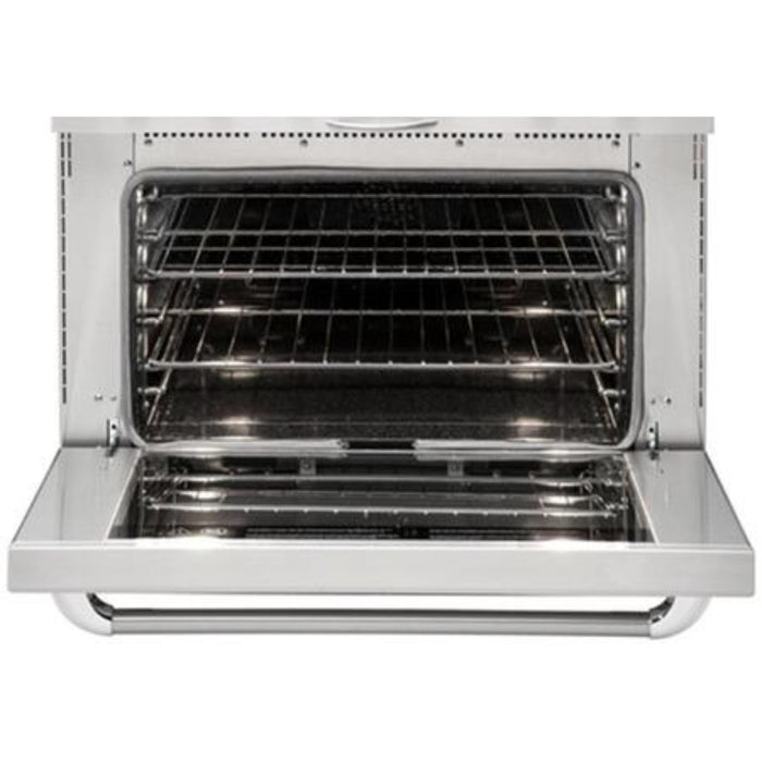 Capital Precision Series 36-Inch High BTU 4 Burner & Griddle Single Door Classic Chef Range