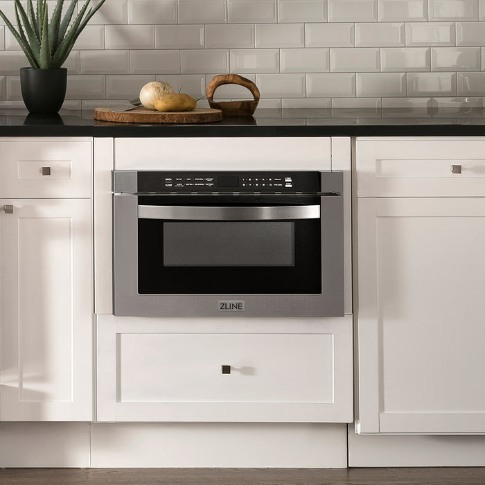 ZLINE 24" 1.2 cu. ft. Built-in Microwave Drawer in Stainless Steel