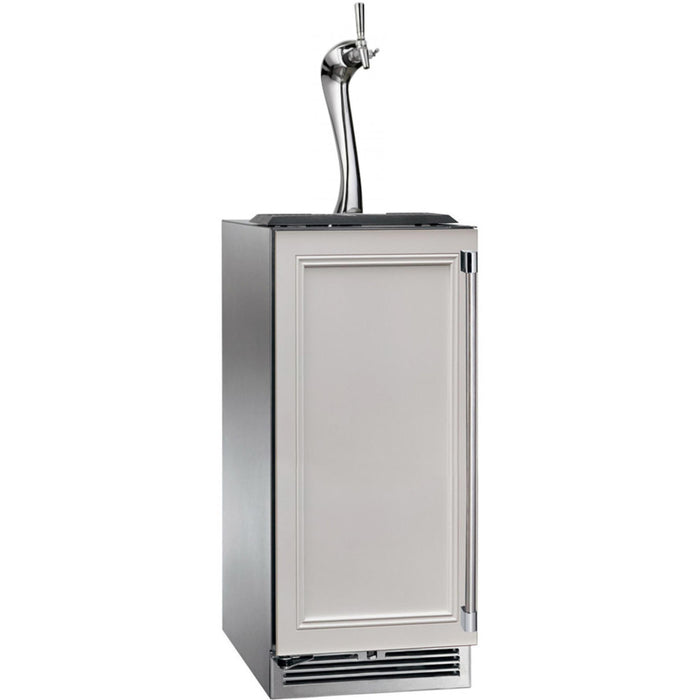 Perlick Signature Series 2.8 cu.ft Indoor Refrigerator w/ Fully Integrated Panel-Ready Stainless Steel Solid Door, Hinge Left