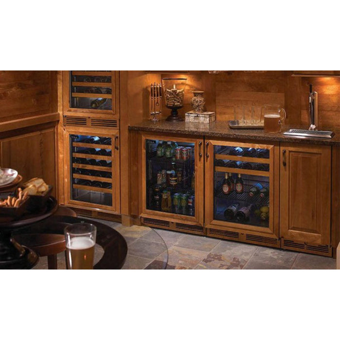 Perlick C-Series 24" Indoor Beer Dispenser, Dual Tap, Panel-Ready Solid Door