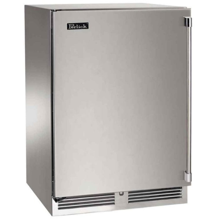 Perlick Signature Series 24" Indoor Dual-Zone Wine Reserve, Stainless Steel Solid Door