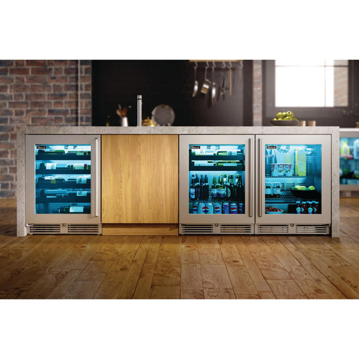 Perlick Signature Series  4.8 cu.ft Indoor Wine Reserve with Stainless Steel Glass Door, Right Hinge, and Lock