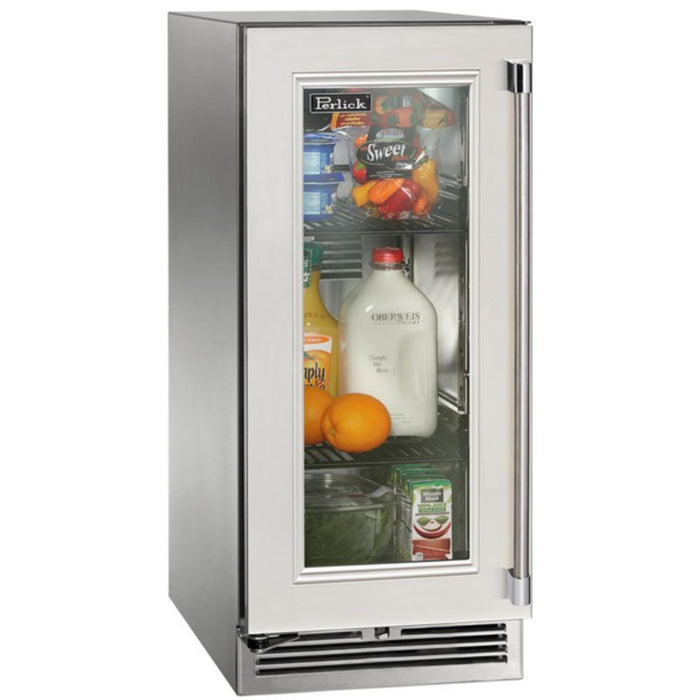 Perlick Signature Series 2.8 cu. ft Indoor Refrigerator, Panel-Ready Glass Door, Hinge Left