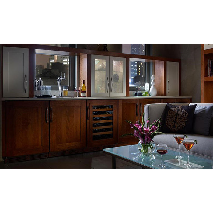 Perlick ADA-Height Compliant 24" Indoor Refrigerator w/ Fully Integrated. Panel-Ready Solid Door, Hinge Left