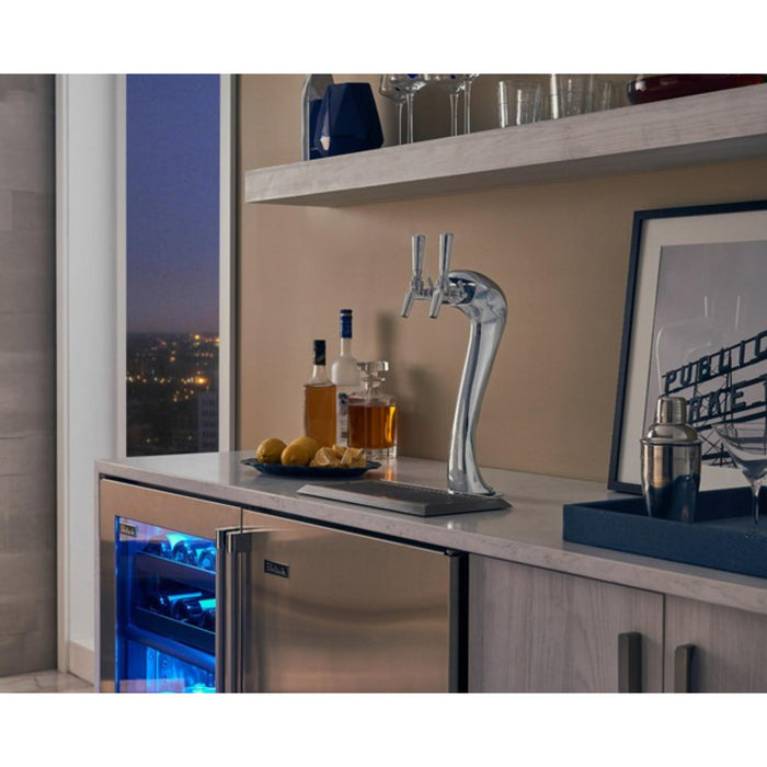 Perlick Signature Series 24" Indoor Adara Beer Dispenser, Single Tap, Stainless Steel Solid Door