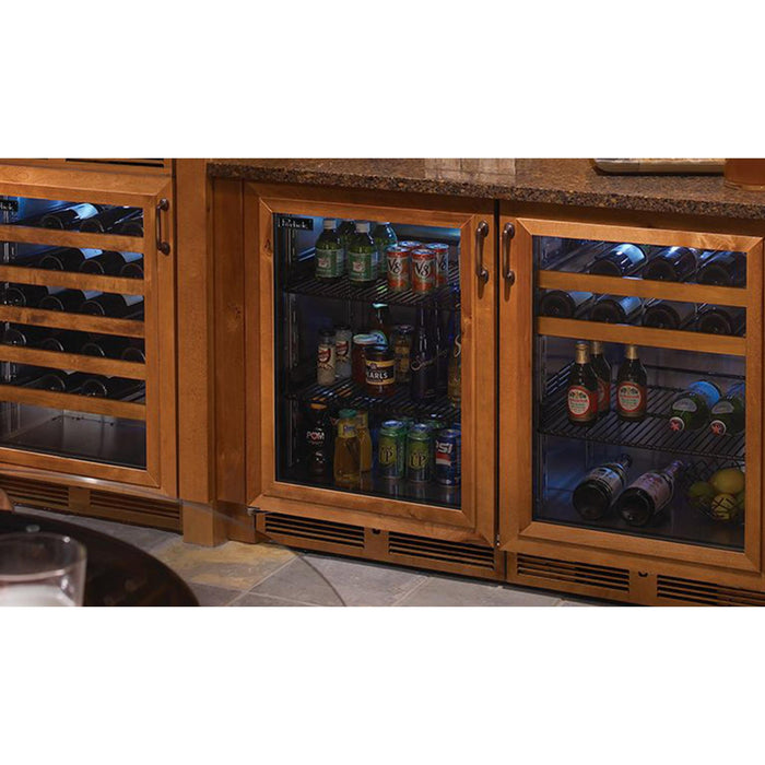 Perlick Signature Series 5.2 cu.ft Indoor Refrigerator w/ stainless steel solid door, hinge left