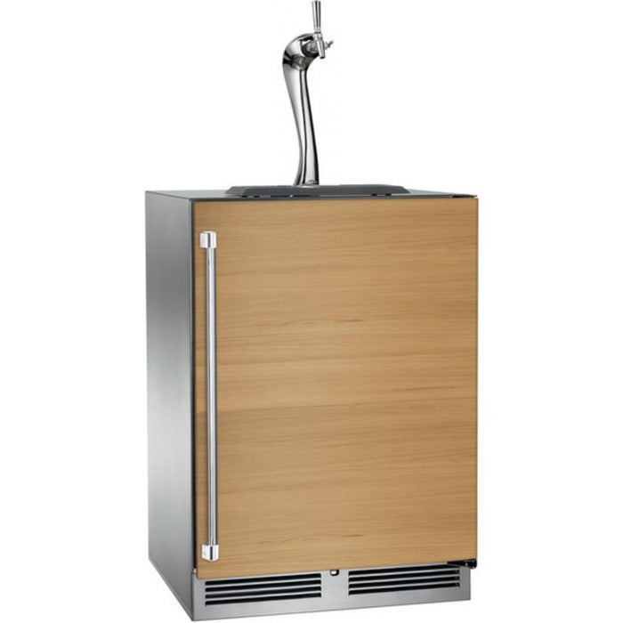 Perlick Signature Series 24" Indoor Adara Beer Dispenser – Single Tap, Panel-Ready Solid Door
