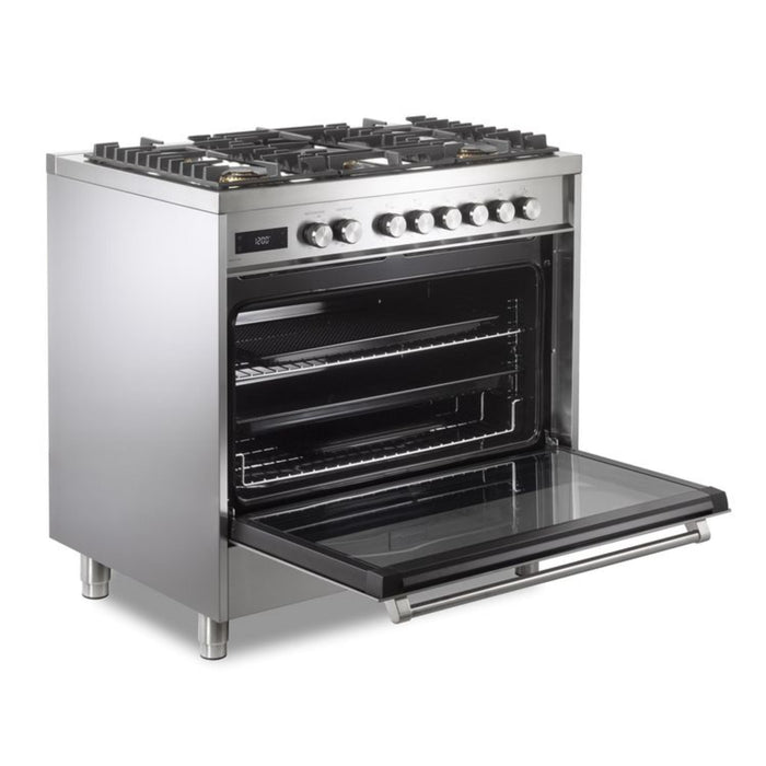Verona Ultima 36-Inch 5.0 Cu. Ft. Colored Dual Fuel Freestanding Range with Five Brass Burners and Dual Convection Oven