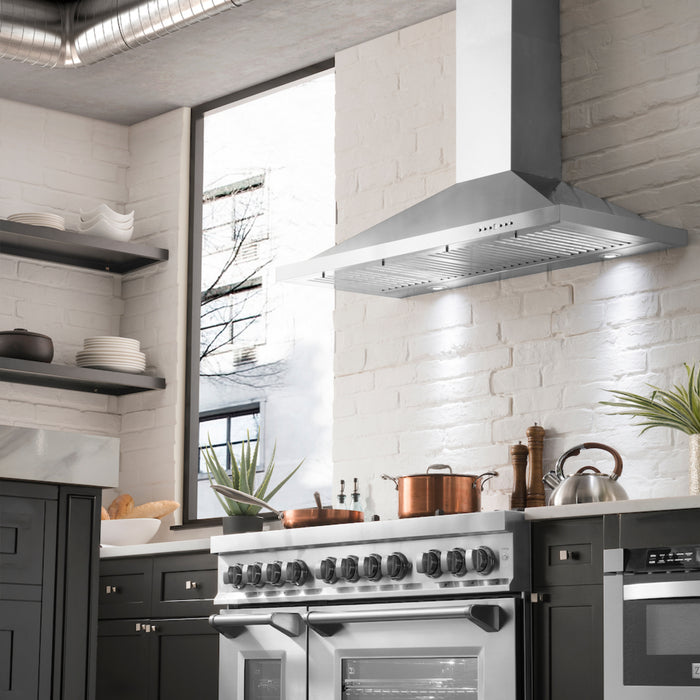 ZLINE 48" Convertible Vent Wall Mount Range Hood in Stainless Steel