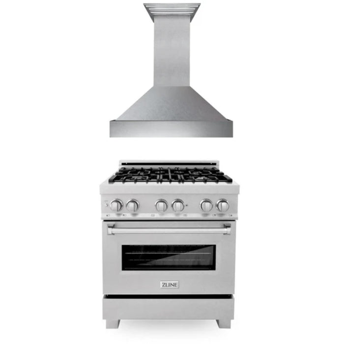 ZLINE Professional Kitchen Packages – 48", 36", and 30" Dual Fuel Range and Wall Mount Range Hood Bundles