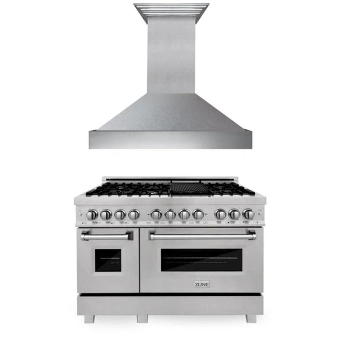 ZLINE Professional Kitchen Packages – 48", 36", and 30" Dual Fuel Range and Wall Mount Range Hood Bundles