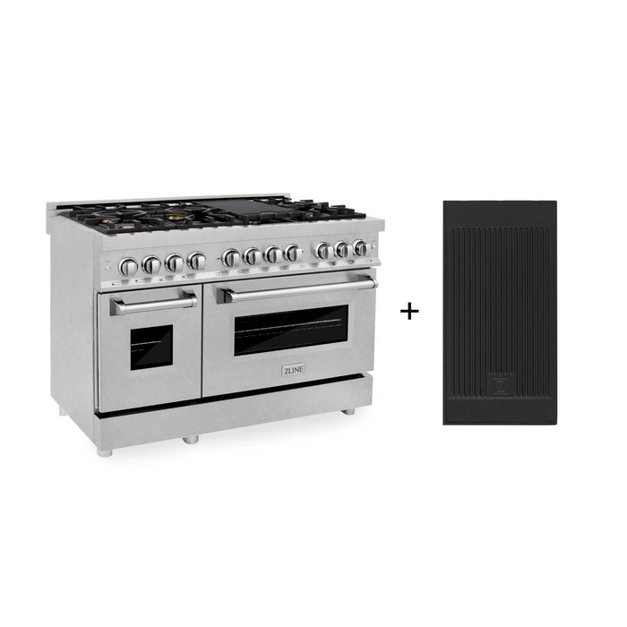 ZLINE Legacy Dual Fuel Ranges in Satin Stainless Steel with Brass Burners & Griddle – 30", 36", & 48"