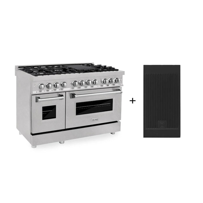 ZLINE Legacy Dual Fuel Ranges in Satin Stainless Steel with Built-In Griddle – 30", 36", & 48"