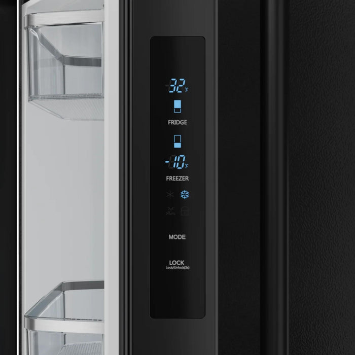 Thor Kitchen RF3017FFD00 30 Inch 17.5 Cu Ft French Door Counter Depth Refrigerator with Ice Maker in Matte Black – Gordon Ramsay Series