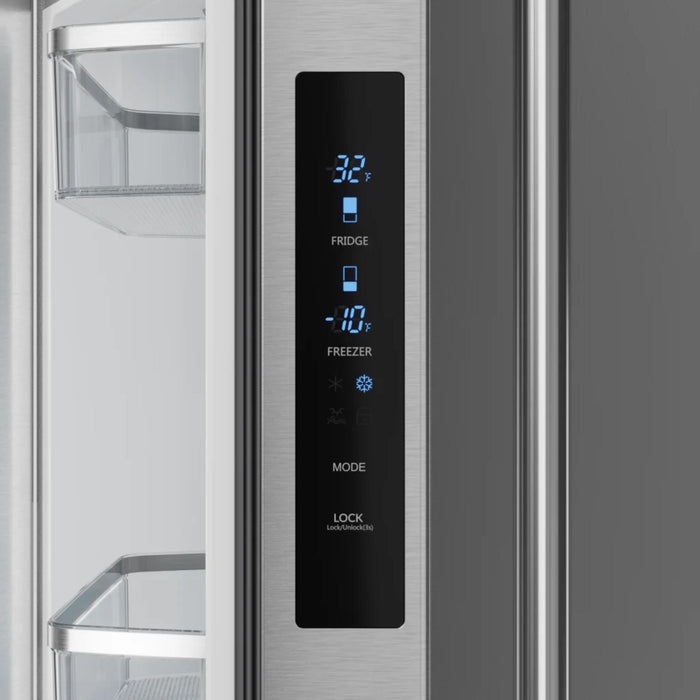 Thor Kitchen RF3017FFD99 17.5 cu ft French Door Counter Depth Refrigerator with Ice Maker | Gordon Ramsay Series