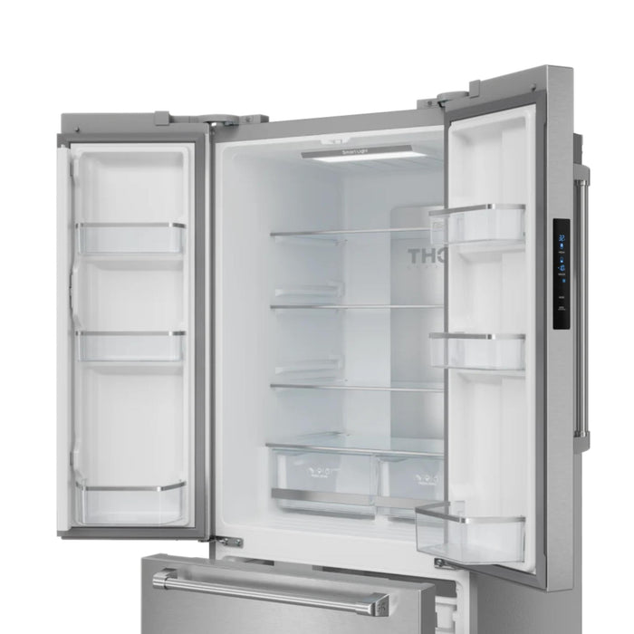 Thor Kitchen RF3017FFD99 17.5 cu ft French Door Counter Depth Refrigerator with Ice Maker | Gordon Ramsay Series