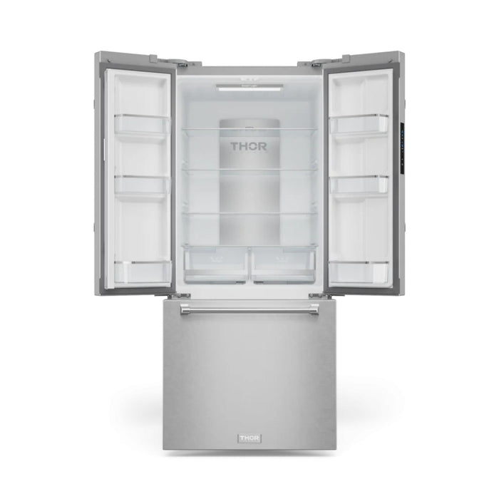 Thor Kitchen RF3017FFD99 17.5 cu ft French Door Counter Depth Refrigerator with Ice Maker | Gordon Ramsay Series
