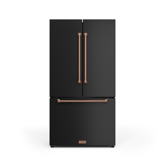 Thor Kitchen RF3621CTD00 36 Inch 20.3 Cu Ft French Door Counter Depth Refrigerator with Ice Maker in Black