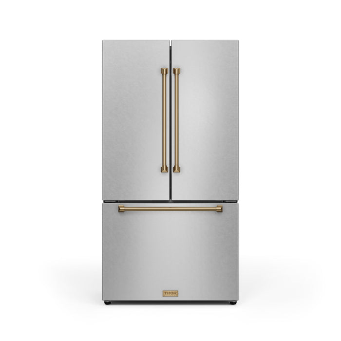 Thor Kitchen RF3621CTD99 36 Inch 20.3 Cu Ft French Door Counter Depth Refrigerator | Gordon Ramsay Series