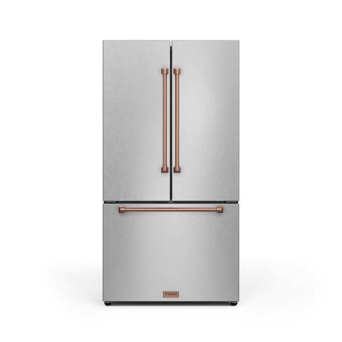 Thor Kitchen RF3621CTD99 36 Inch 20.3 Cu Ft French Door Counter Depth Refrigerator | Gordon Ramsay Series