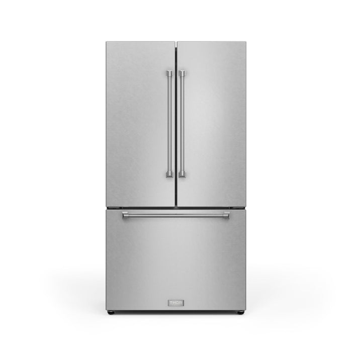 Thor Kitchen RF3621CTD99 36 Inch 20.3 Cu Ft French Door Counter Depth Refrigerator | Gordon Ramsay Series