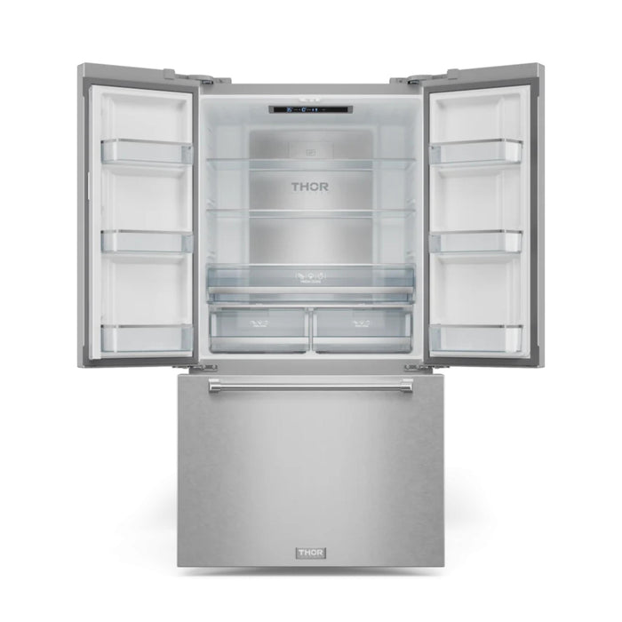 Thor Kitchen RF3621CTD99 36 Inch 20.3 Cu Ft French Door Counter Depth Refrigerator | Gordon Ramsay Series