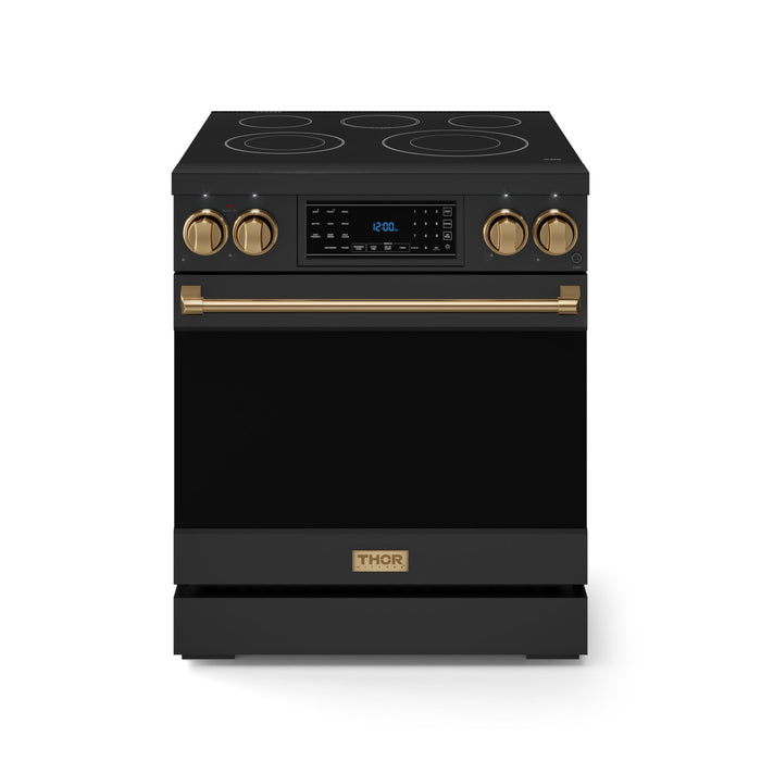 Thor Kitchen RSE30B 30 Inch Freestanding Professional Electric Range | Gordon Ramsay Series
