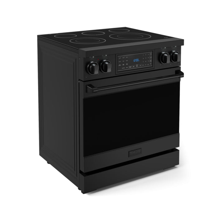 Thor Kitchen RSE30B 30 Inch Freestanding Professional Electric Range | Gordon Ramsay Series