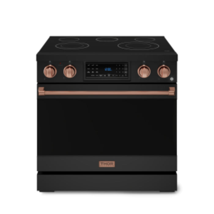 Thor Kitchen RSE36B 36 Inch Freestanding Professional Electric Range | Gordon Ramsay Series