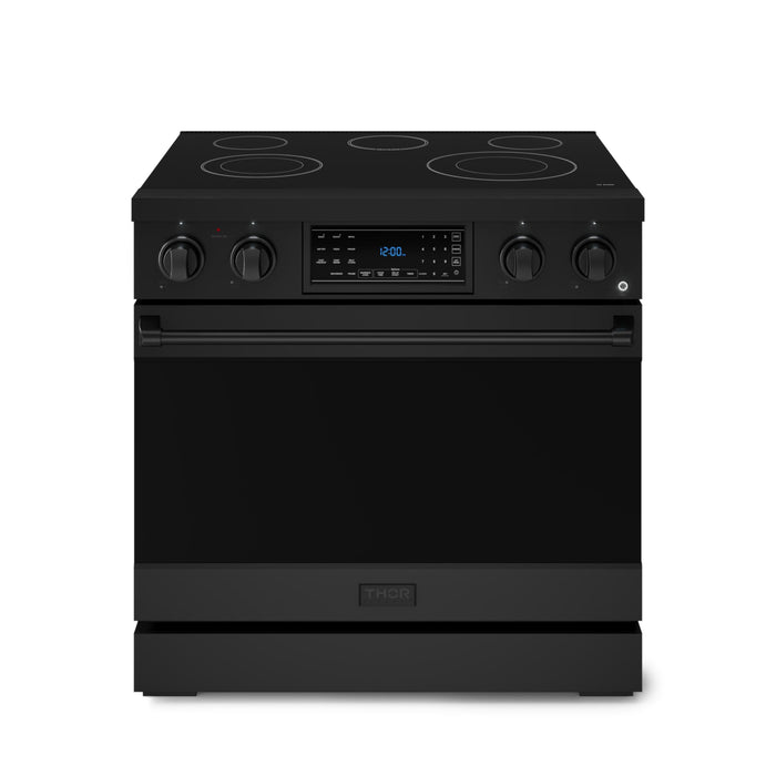 Thor Kitchen RSE36B 36 Inch Freestanding Professional Electric Range | Gordon Ramsay Series