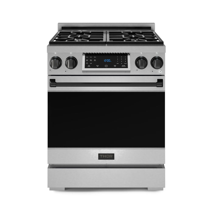 Thor Kitchen RSG30LP 30 Inch Gordon Ramsay Professional Gas Range with Tilt Panel Touch Control Liquid Propane Stainless Steel