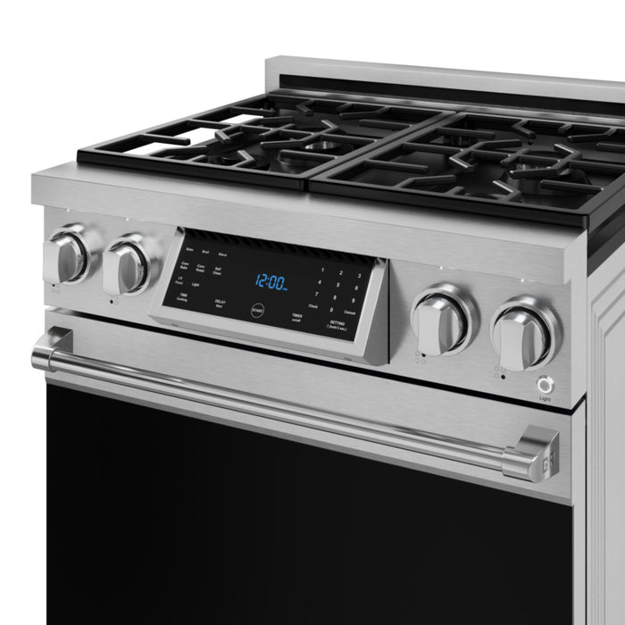 Thor Kitchen RSG30LP 30 Inch Gordon Ramsay Professional Gas Range with Tilt Panel Touch Control Liquid Propane Stainless Steel