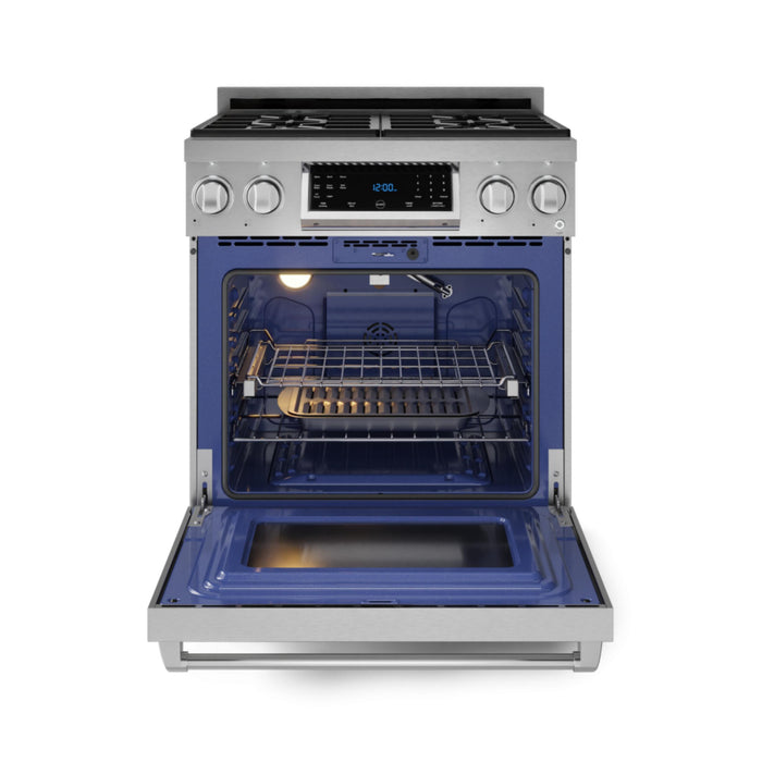 Thor Kitchen RSG30LP 30 Inch Gordon Ramsay Professional Gas Range with Tilt Panel Touch Control Liquid Propane Stainless Steel