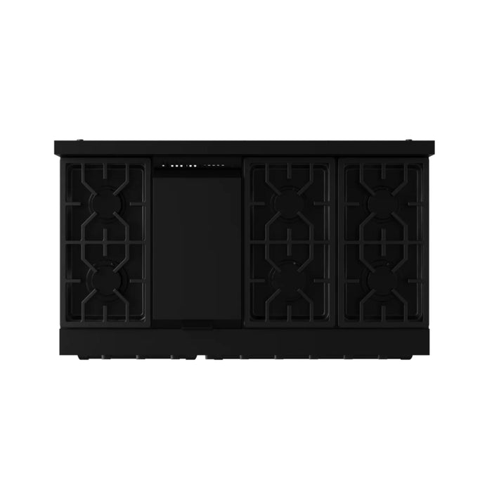 Thor Kitchen RSG48EBLP 48 Inch Professional Liquid Propane Gas Range with 7 Burners and Dual Oven in Matte Black – Gordon Ramsay Series
