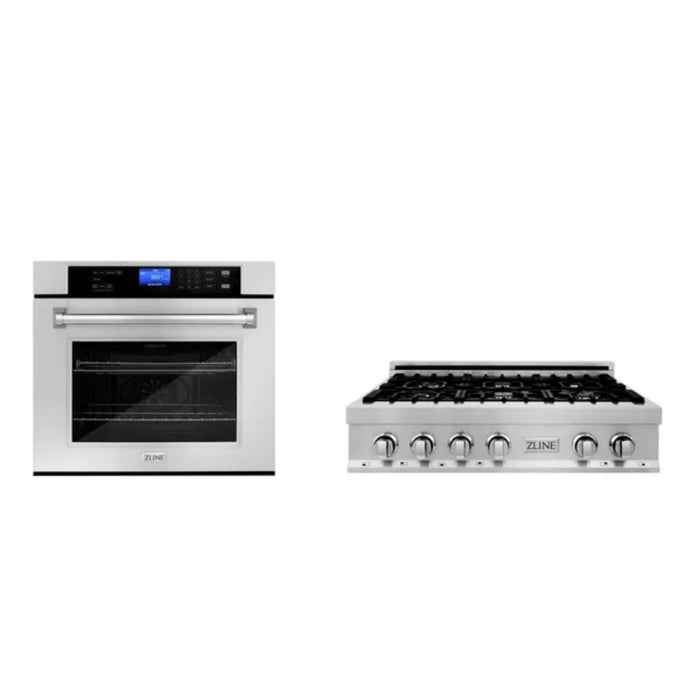ZLINE 2-Piece Kitchen Packages – 30", 36", and 48" Dual Fuel Rangetop with 30" Wall Oven