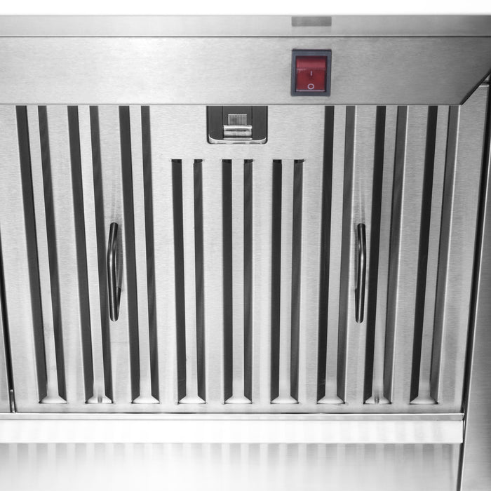 Forno Savona 36-Inch Wall Mount Range Hood, Baffle Filters, Backsplash Included