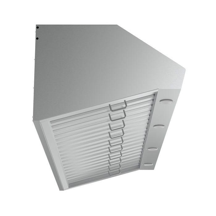 Forno Palazzo 60-Inch Wall Mounted Range Hood, Stainless Steel, Heavy Duty Baffle Filters, Remote Control