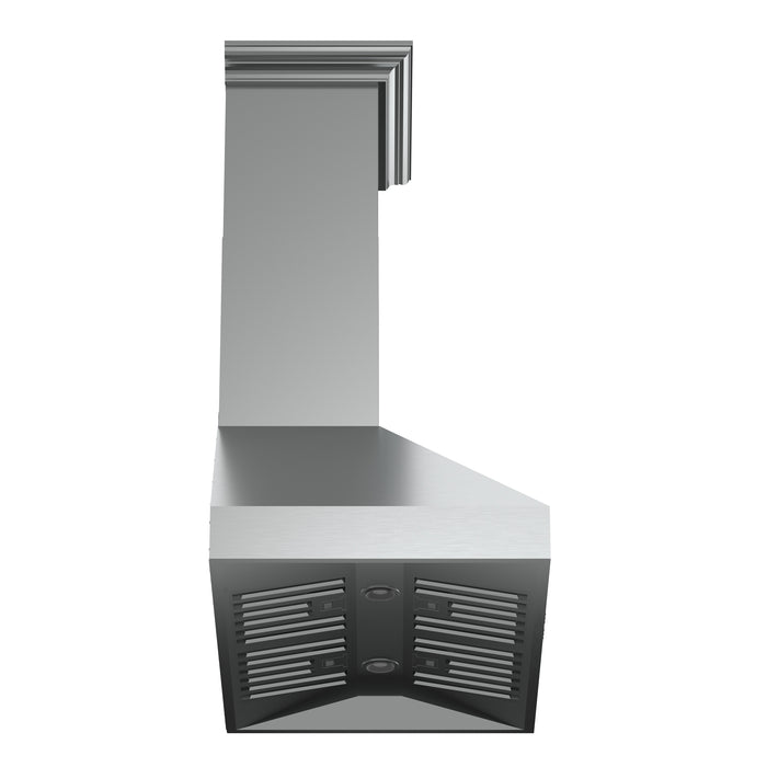 Forno Orvieto 36-Inch Wall Mount Range Hood, LED Lighting, Heavy Duty, Stainless Steel