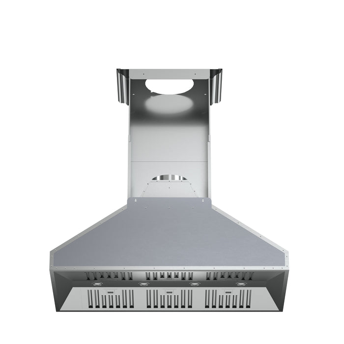 Forno Orvieto 48-Inch Wall Mount Range Hood, LED Lighting, Heavy Duty, Stainless Steel