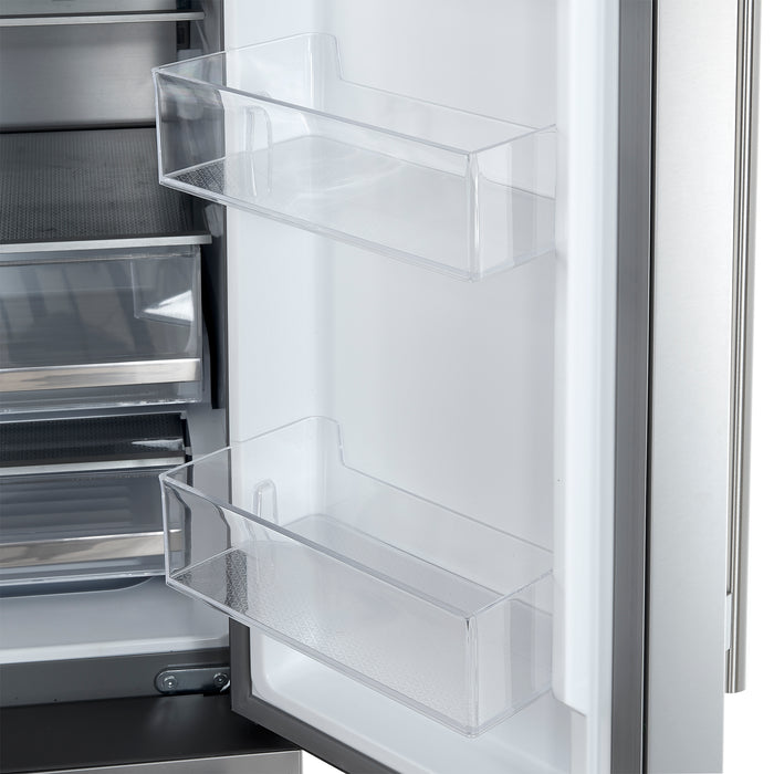 Forno Aosta  French Door Refrigerator, Stainless Steel, 22.4 cu.ft, External Water Dispenser, Automatic Ice Maker, ENERGY STAR Certified