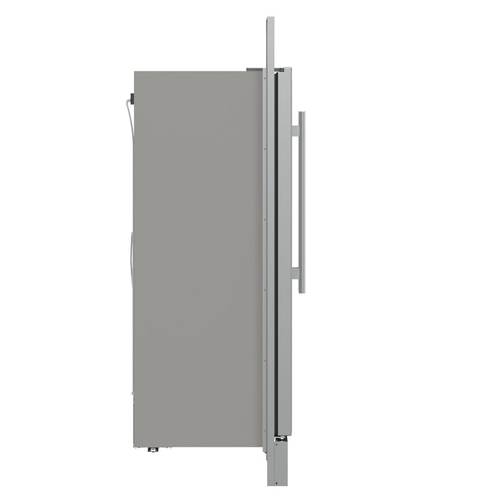 Forno Fortezza 60 Inch Convertible Refrigerator/Freezer with Modern Trim Kit, Stainless Steel, Total No Frost, with Automatic Ice Maker