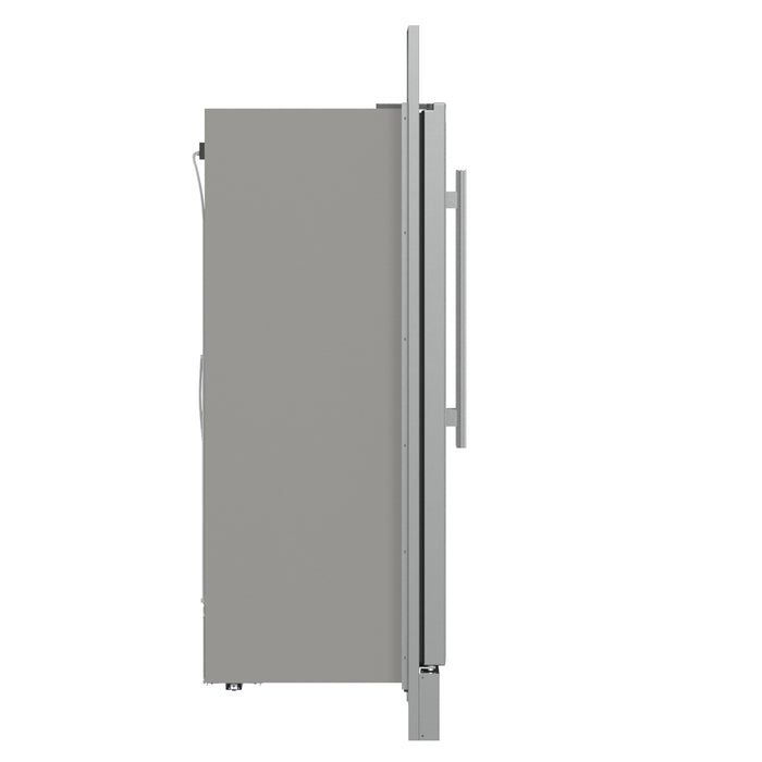 Forno Fortezza 60 Inch Convertible Refrigerator/Freezer with Trim Grill, Stainless Steel, Total No Frost, with Automatic Ice Maker